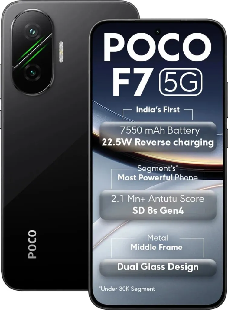 F7 5G (Phantom Black, 256 GB)
